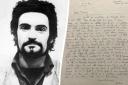The letter written by Peter Sutciffe. Picture: Ben Graves/SWNS