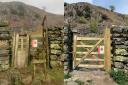 Before and after: the National Trust has replaced a 'tricky' stile with a gate