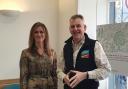 Rural solicitor Verity Gawthorp with John Cooke who is the director of Thomson Hayton Winkley