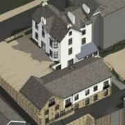 PLANS: An image showing the would-be block at the rear of the White Lodge Hotel. Picture: National park planning portal