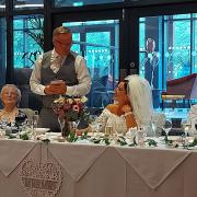 SPEECH: The top table during their toast