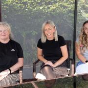 Staff members, left to right, Sharon Chismon, Helen Sansom and Sarah Ryan