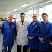 HAPPY: Employees at Oxley Group in Ulverston