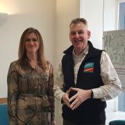 Rural solicitor Verity Gawthorp with John Cooke who is the director of Thomson Hayton Winkley