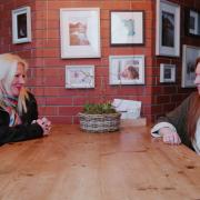 Newsquest's Cumbria Regional Editor, Joy Yates, speaking to Jo Iles