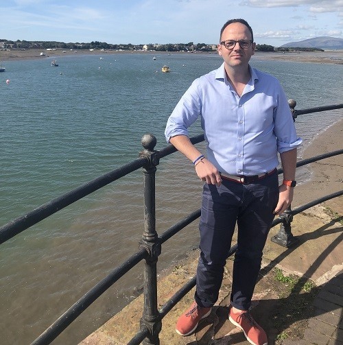 CALLS: Simon Fell MP overlooking the Walney Channel