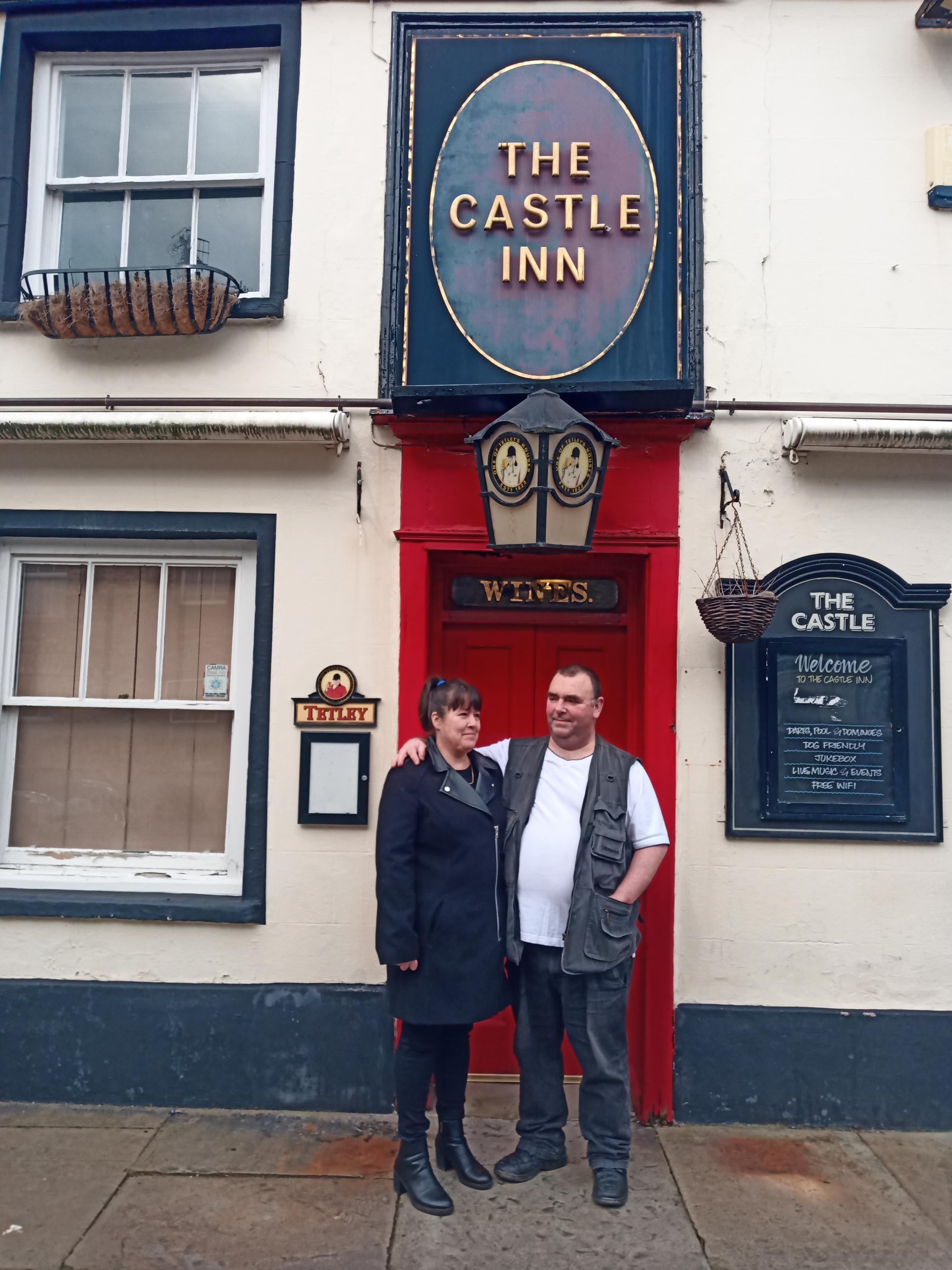 OWNERS: Castle Inn owners Su and Chris Duxbury bought the pub in 2020