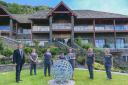 DELIGHT: General manager Marcell Cilliers, spa manager Davina Hassell and The Falls Spa team with Good Spa Guide award
