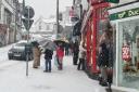 A snowy scene in Bowness this weekend
