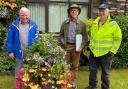 MARVELLOUS: Pictured at Park Cliffe are (L-R) Cumbria in Bloom judges Ronnie Auld and Chris Scales, together with the park's head groundsman Roger Holmes who masterminds the annual floral displays