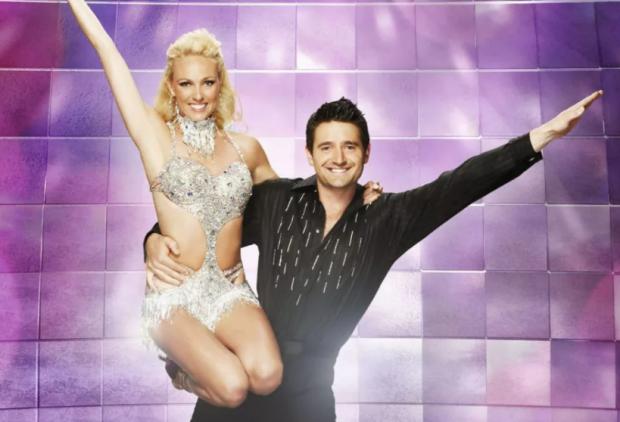In Cumbria: Tom Chambers and partner Camilla Dallerup on Strictly. Credit: BBC