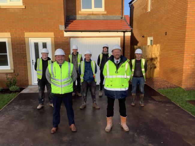 WELCOMED: Cumbrian trainees with Persimmon Homes