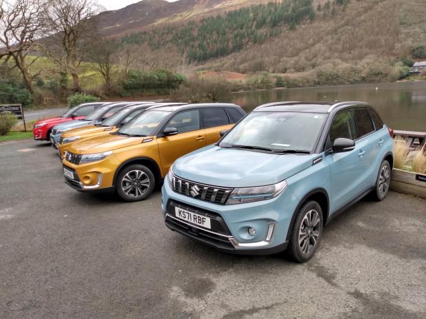 In Cumbria: The full hybrid Suzuki Vitara on test in Cheshire and Wales during the launch event 