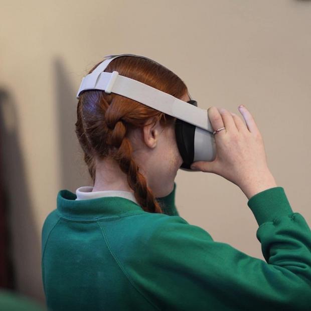 In Cumbria: VIRTUAL: VR headsets were available to test on the day