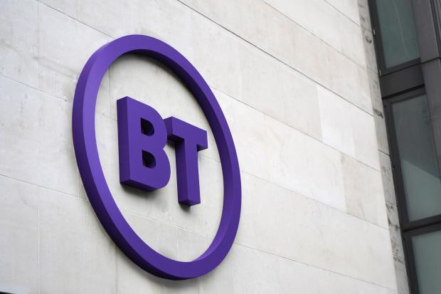 In Cumbria: The BT logo