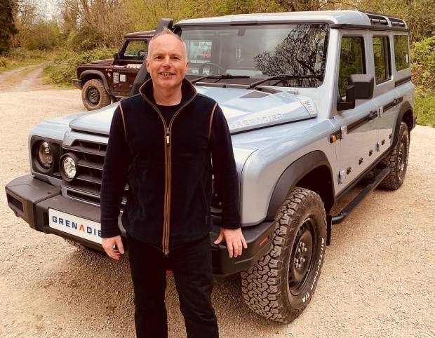 In Cumbria: EXPERT: Lloyd Motor Group 4x4 and off-road vehicle specialist Tim Aspinall pictured with the INEOS Grenadier.