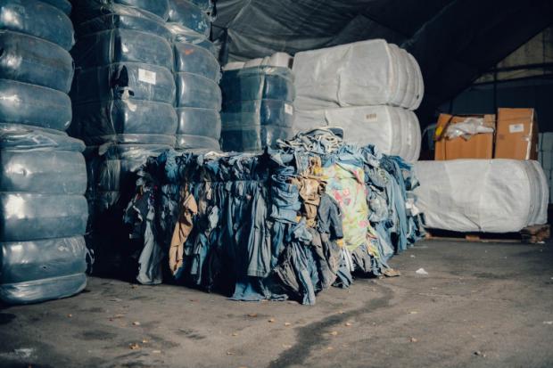 RECYCLING: The range is using pre-loved jeans