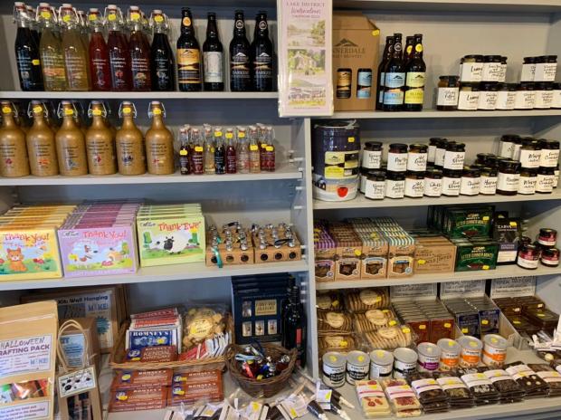 In Cumbria: Offerings in store from local Cumbrian producers. 