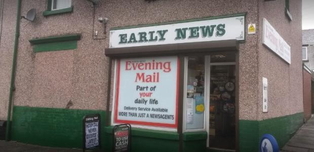In Cumbria: SHOP: Newsagent located on Liverpool Street, Walney