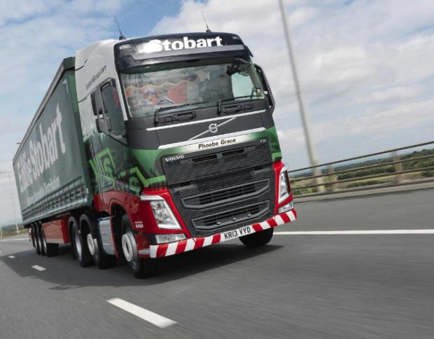 In Cumbria: Icon: Stobart lorries have become famous the world over.