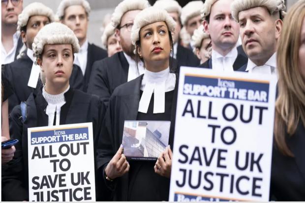 Barristers continue to strike into second week (PA)