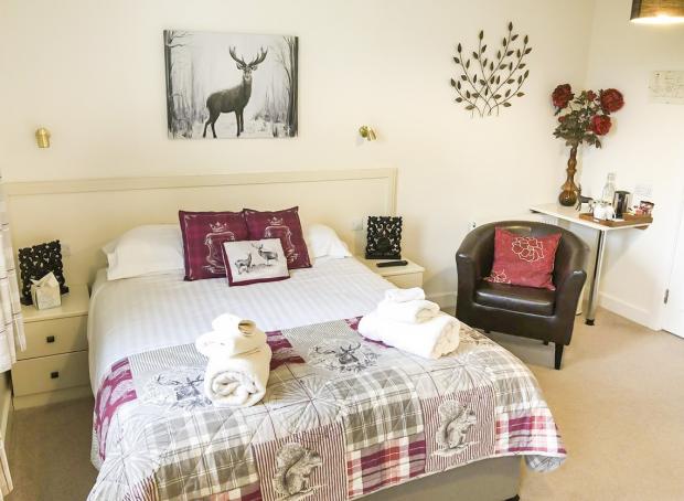 In Cumbria: One of the bedrooms 