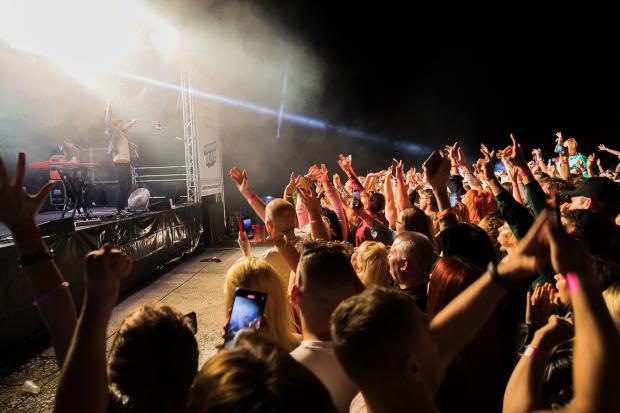 In Cumbria: Crowds enjoy the music Platinum Live