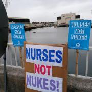 PROTEST: 'Nurses not nukes' said the signs near BAE Systems
