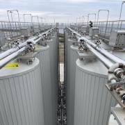 The Leo Group oil storage tanks at the Port of Sunderland