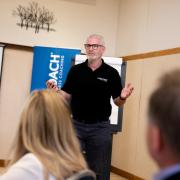 Business growth coach Rob MacDonald delivering a 'Six steps to grow your business' seminar