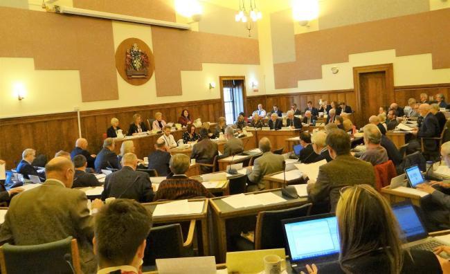 The full meeting of Cumbria County Council